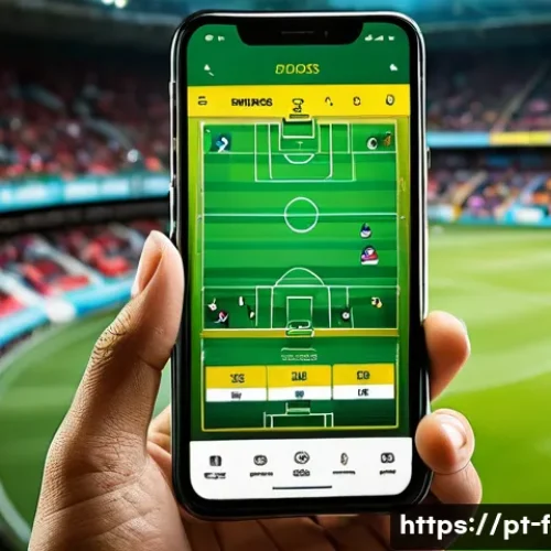 Home 26 FC모바일 공식 홈페이지 바로가기 - A vibrant smartphone screen displaying the FC Mobile app interface in Portuguese, showing clear and ...