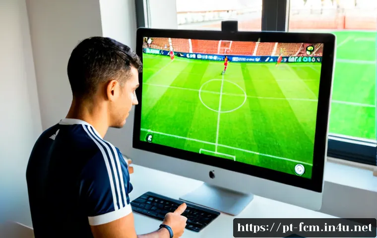 Home 17 FC모바일 게임 코칭 - Photorealistic mobile football game coaching session in a bright modern Lisbon apartment, Portuguese...